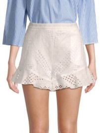 BCBGMAXAZRIA - Diamond Eyelet Shorts at Saks Fifth Avenue