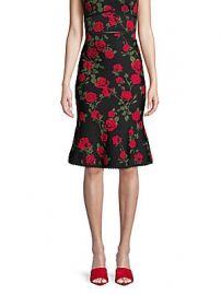 BCBGMAXAZRIA - Floral A-Line Skirt at Saks Off 5th