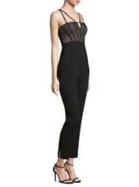 BCBGMAXAZRIA - Lace Strappy Jumpsuit at Saks Fifth Avenue