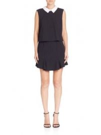 BCBGMAXAZRIA - Pinstripe Collared Popover Dress at Saks Off 5th