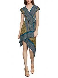 BCBGMAXAZRIA - Printed Faux Wrap Dress at Saks Off 5th