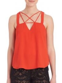 BCBGMAXAZRIA - Raelyn Cross Front Tank at Saks Off 5th