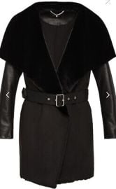 BCBGMAXAZRIA AUBREY LAMB LEATHER COAT eBay at eBay