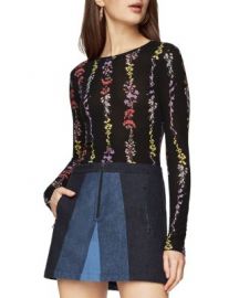 BCBGMAXAZRIA Agda Floral Print Top at Bloomingdales