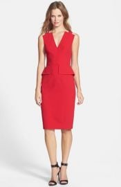 BCBGMAXAZRIA Alena Open Back Crepe Cocktail Dress at Nordstrom