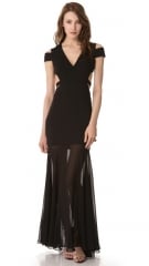 BCBGMAXAZRIA Ava Cutout Gown at Shopbop