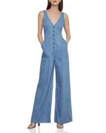 BCBGMAXAZRIA Button-Front Denim Jumpsuit  Women - Bloomingdale s at Bloomingdales