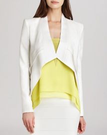 BCBGMAXAZRIA Corey Drape Front Jacket at Bloomingdales