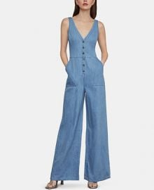 BCBGMAXAZRIA Denim Jumpsuit   Reviews - BCBGMAXAZRIA - Women - Macy s at Macys