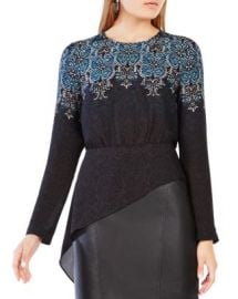 BCBGMAXAZRIA Eugenie Printed Top at Bloomingdales