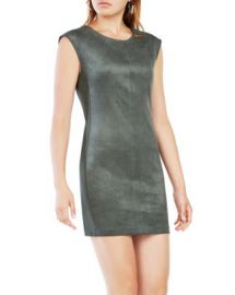 BCBGMAXAZRIA Karlee Faux-Suede Shift Dress at Bloomingdales