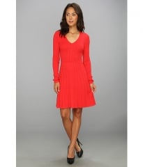 BCBGMAXAZRIA Keila Cable Knit Dress Red Berry at 6pm