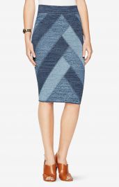 BCBGMAXAZRIA Patchwork pencil skirt at Bcbg