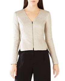 BCBGMAXAZRIA Pearson Diamond-Quilted Faux Leather Jacket at Bloomingdales