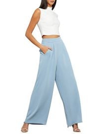 BCBGMAXAZRIA Pleat-Front Wide-Leg Pants - Macys at Macys