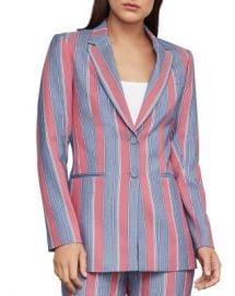 BCBGMAXAZRIA Striped Single-Breasted Blazer Women - Bloomingdale s at Bloomingdales