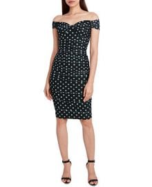 BCBGMAXAZRIA Sweetheart Off-the-Shoulder Mesh Dot Dress  Reviews - Dresses - Women - Macys at Macys