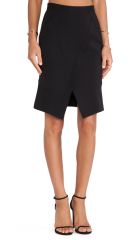 BCBGMAXAZRIA Taylon Wrap Skirt in Black  REVOLVE at Revolve