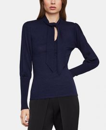 BCBGMAXAZRIA Tie-Neck Sweater Women -  BCBGMAXAZRIA - Macy s at Macys