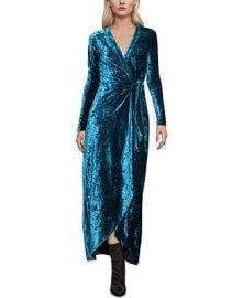 BCBGMAXAZRIA Velour Wrap Dress   Reviews - Macy s at Macys