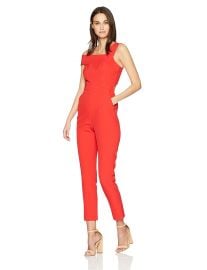 BCBGMAXAZRIA Women s Haida One-Shoulder Jumpsuit at Amazon