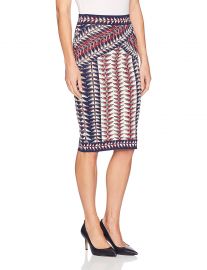 BCBGMAXAZRIA Women s Leger Jacquard Printed Knit Skirt at Amazon