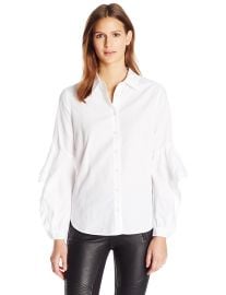 BCBGMAXAZRIA Women s Thelma Top White at Amazon