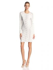 BCBGMAXAZRIA Womenand39s Jaime Cable-Inspired Jaquard Dress at Amazon