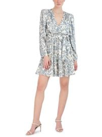 BCBGMAXAZRIA Womens Printed Mini Fit Flare Dress Shop Premium Outlets at Shop Simon