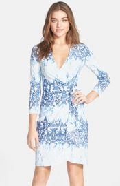 BCBGMAXAZRIA and39Adeleand39 Print Jersey Wrap Dress at Nordstrom