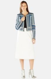 BCBGMAXAZRIA and39Dukeand39 Embroidered Jacquard Jacket at Nordstrom