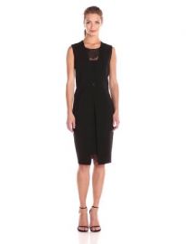 BCBGMax Azria Women  39 s Foster Vest Dress with Lace Insert  Amazon Fashion at Amazon