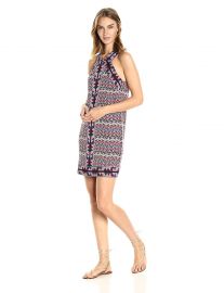 BCBGMax Azria Women s Tesa Halter Knit City Dress at Amazon