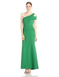 BCBGMax Azria Womenand39s Annely Woven Evening Dress with One Shoulder  Amazoncom at Amazon