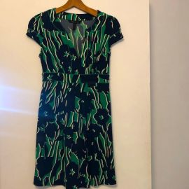 BCBGMaxAzria  Dresses  Bcbg Max Azria Blue Green Floral Mini Dress at Poshmark