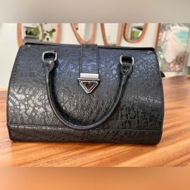 BCBGeneration Accessories Bcbgeneration Black Textured Satchel Poshmark at Poshmark