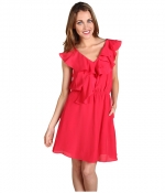 BCBGeneration Double Ruffle Sleeveless Dress at 6pm