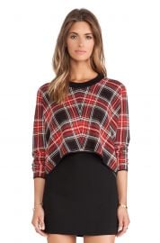 BCBGeneration Plaid Sweater at Revolve