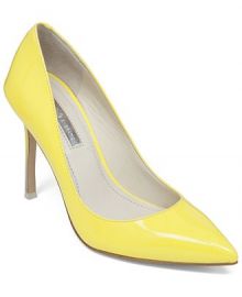 BCBGeneration Treasure Pumps in yellow at Macys