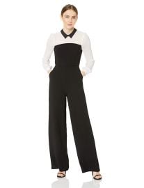 BCBGeneration Women s Two-fer Shirt Jumpsuit at Amazon