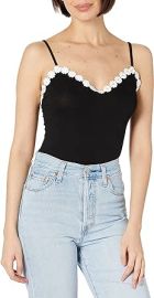 BCBGeneration Women39s Flower Bodysuit Black XX-Small at Womens Clothing store at Amazon