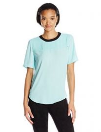 BCBGeneration Womenand39s Yoke Overlay Top at Amazon