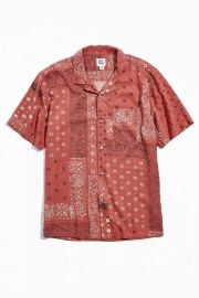 BDG Bandana Print Linen Shirt at Nordstrom