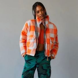 BDG Dixie Flannel Puffer Jacket at Urban Outfitters