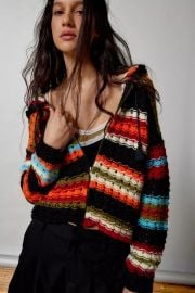 BDG Francis Crochet Hooded Cardigan at Urban Outfitters