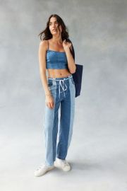 BDG High amp Wide Jean - Colorblock at Urban Outfitters