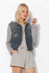 BDG Hooded Denim Trucker Jacket at Urban Outfitters