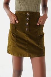 BDG KENDRI UNCUT CORDUROY MINI SKIRT at Urban Outfitters