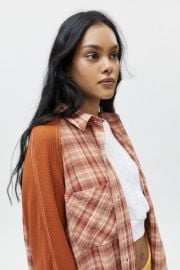 BDG Keanu Varsity Flannel Shirt at Urban Outfitters