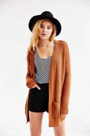 BDG London Cardigan in brown at Urban Outfitters